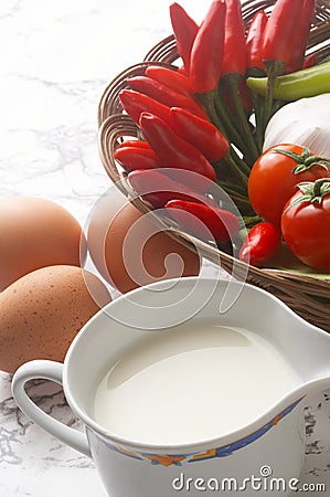 Lunch - Mahlzeit Stock Photo