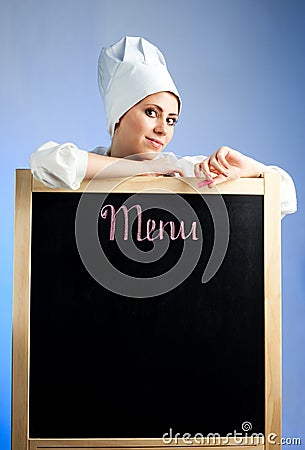 Lunch menu Stock Photo