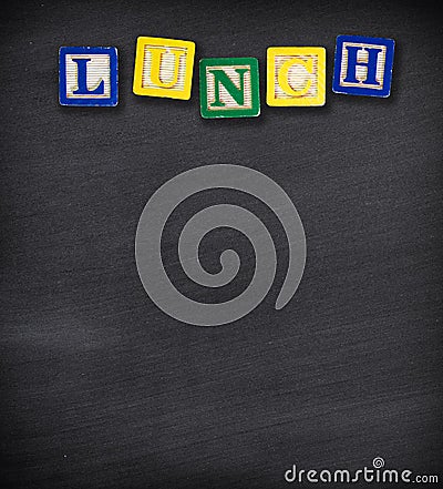 Lunch menu background Stock Photo