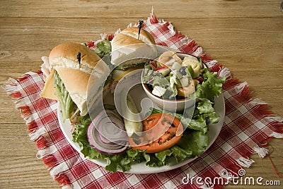 Lunch Plate Stock Photo