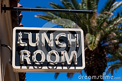 Lunch Room Sign Stock Photo