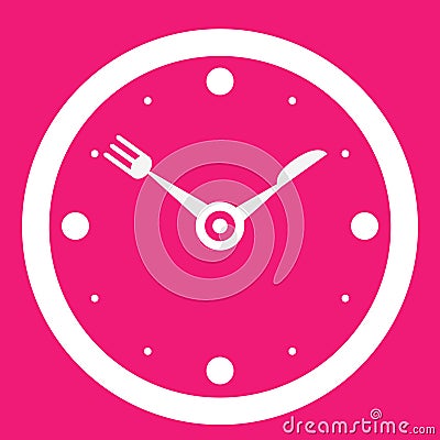 Lunch time Vector Illustration