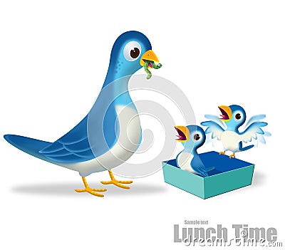 Lunch time Stock Photo