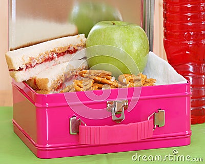 Lunchbox express - pink Stock Photo