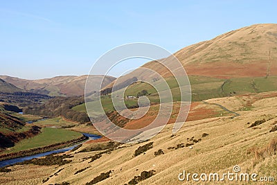 Lune Gorge and Howgill Fells near Tebay, Cumbria Stock Photo