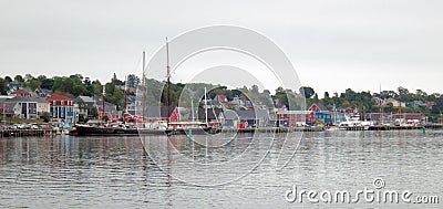 Lunenburg harbor Stock Photo