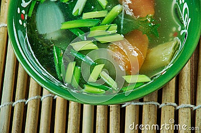 Lung fung soup Stock Photo