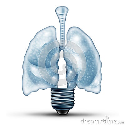 Lung Health Ideas Cartoon Illustration