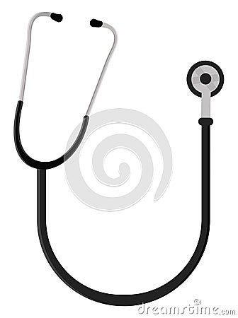 Lungs stethoscope, icon Vector Illustration