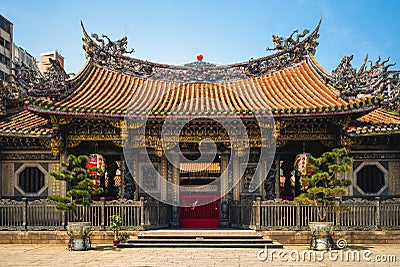Lungshan Temple of Manka in taipei Stock Photo