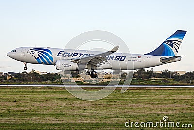 Egyptair Cargo Airbus A330 Editorial Stock Photo