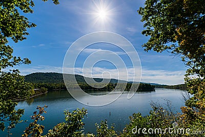 Lush Vegetation Around Raystown Lake, in Pennsylvania During Sum Stock Photo