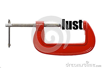 Less lust concept Stock Photo