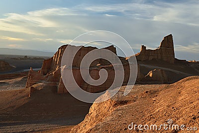 The Lut Desert locate near Kerman, Iran Stock Photo