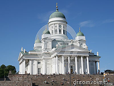 Lutheran cathedral in Helsinki Stock Photo