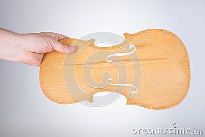 Luthier using the purfling-cutter Stock Photo