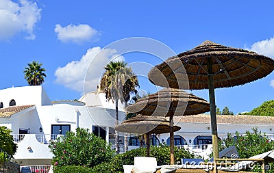 Luxary Villa in Cova Redonda Beach Stock Photo