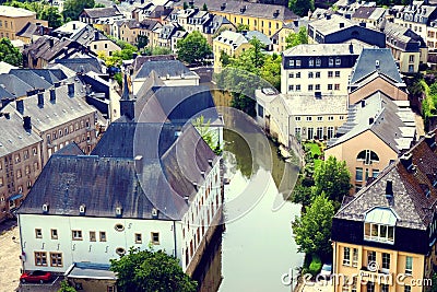 Luxembourg cityscape. Stock Photo