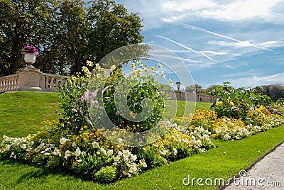 Luxembourg gardens detail, Paris, France Stock Photo