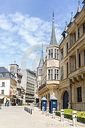 Luxembourg Grand Ducal Palace Editorial Stock Photo