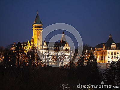 Luxemburg - the Grand Duchy of Luxembourg, is a small landlocked country in western Europe. Stock Photo