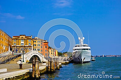 Luxery yacht Editorial Stock Photo