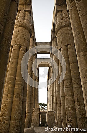 Luxor columns 5 Stock Photo