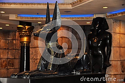 Luxor dog statue Editorial Stock Photo