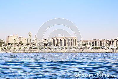 LUXOR, EGYPT, Architecture of Luxor, city on the river NIle. Stock Photo