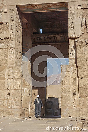 Luxor, Egypt: Medinet Habu Editorial Stock Photo