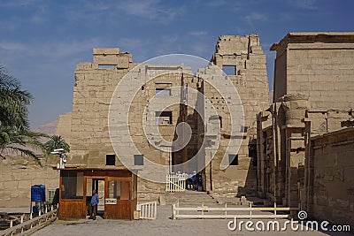 Luxor, Egypt: Medinet Habu Editorial Stock Photo