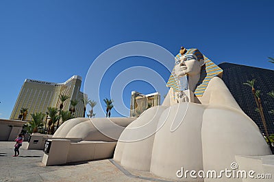 Luxor Hotel, sculpture, landmark, statue, monument Editorial Stock Photo