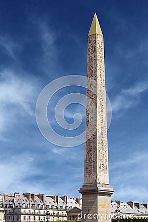 Luxor obelisk in Paris Editorial Stock Photo