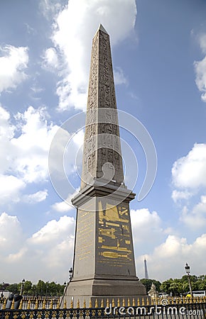 Luxor Obelisk. Paris, France Stock Photo