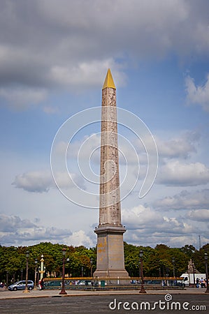 The Luxor obelisk Editorial Stock Photo