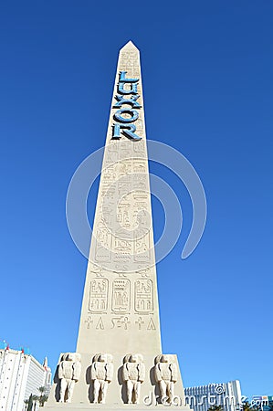 Luxor Pyramid tower in Las Vegas Editorial Stock Photo