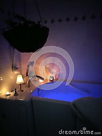 Luxurious bath Stock Photo