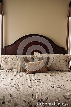 Luxurious Bed Stock Photo