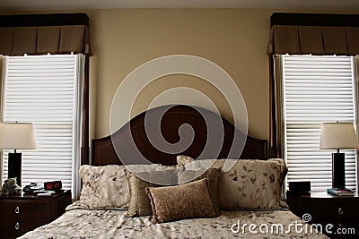 Luxurious Bed Stock Photo