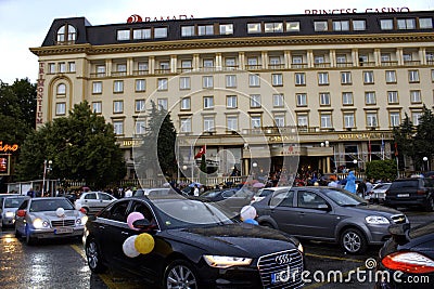 Luxurious cars at prom,Plovdiv Bulgaria Editorial Stock Photo