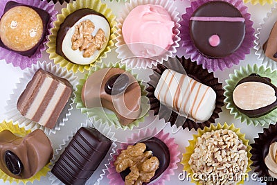 Luxurious chocolates Stock Photo