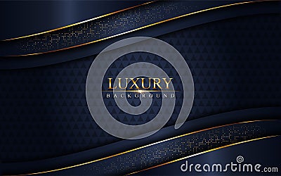 Luxurious dark navy blue background. Elegant modern background Vector Illustration