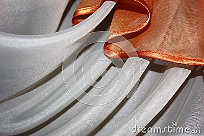 Luxurious fabric or liquid wave or wavy folds of silk texture Stock Photo