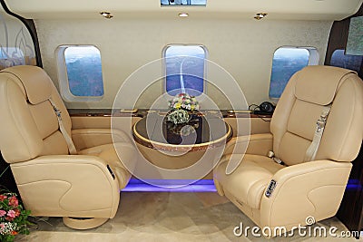 Luxurious helicopter Stock Photo