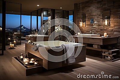 Luxurious interior in the spa salon. Stock Photo