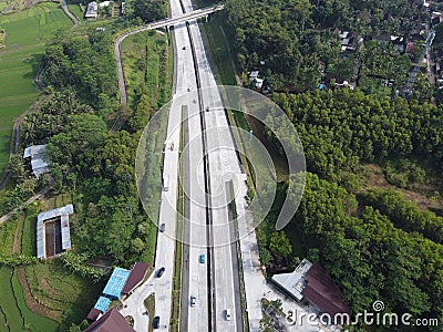 The Luxurious Rest Area of ??the Semarang Solo toll road in Central Java Km 456 Salatiga, Like a Mall Between 5 Mountains Stock Photo