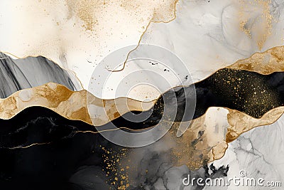 luxurious texture featuring gold background and elegant colors. Stock Photo