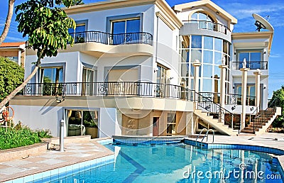 Luxurious villa Stock Photo