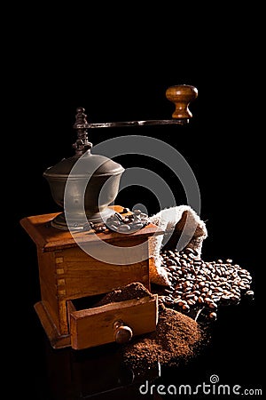 Luxurious vintage coffee background. Stock Photo