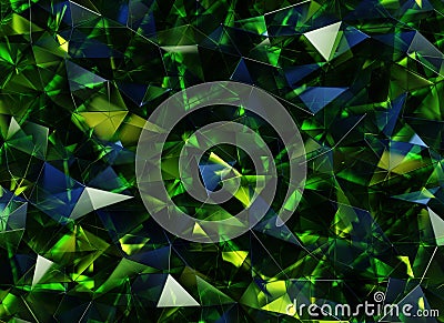 Luxury Abstract Realistic Green Texture Reflection Close Up Background 3D rendering Stock Photo